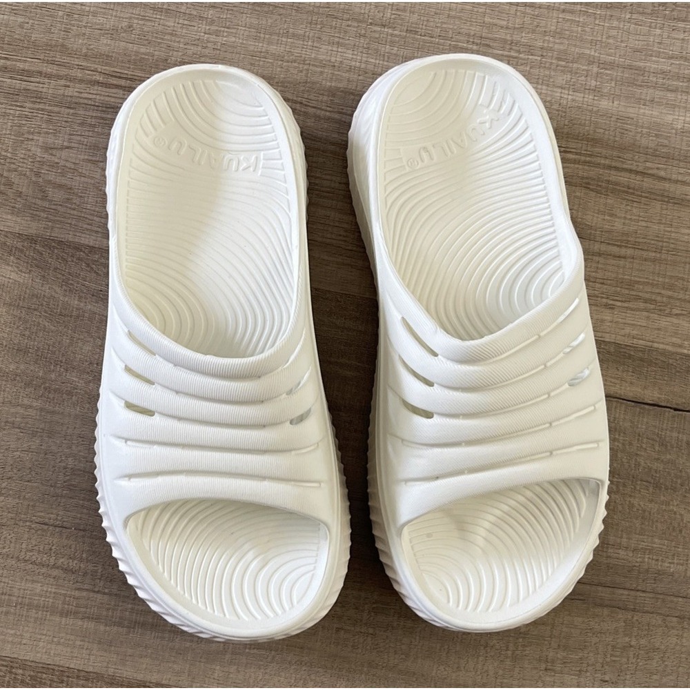 KuaiLu Recovery Sandals White Orthopedic Plantar Fasciitis Slide Womens Size 7